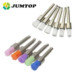 JUMTOP 100Pcs Dental Materials Prophy Prophylaxis Brush Nylon Polishing Brushes RA Shank 2.35mm Dentistry Tools