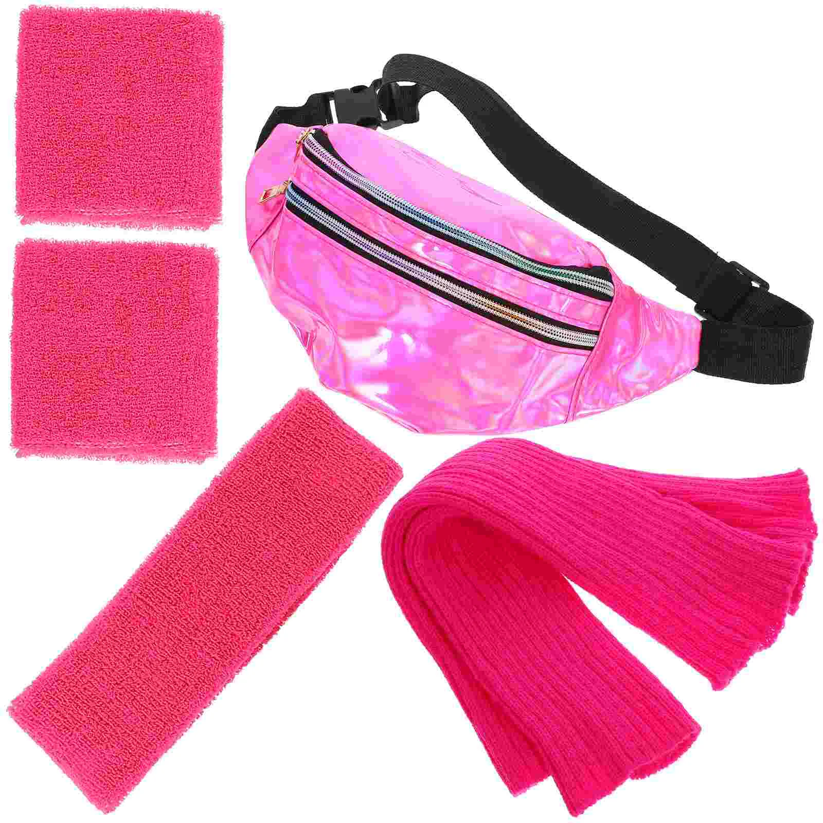 

Neon Leg Warmer Set 80s Warmers Accessories Headband Rosy Sports Headbands Women's