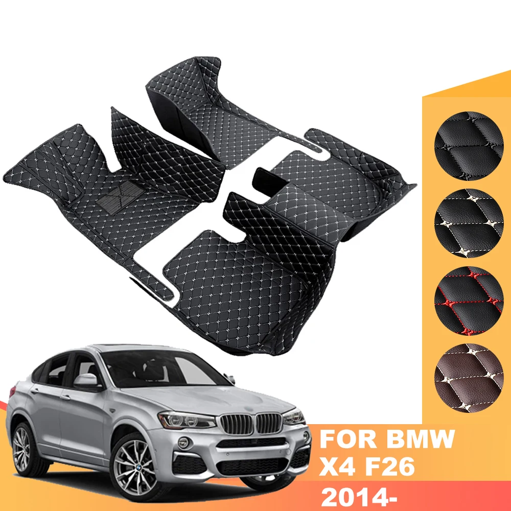 

Custom Leather Car Floor Mats Foot Carpets Cover For BMW X2 F39 2018-2022 X4 F26 2014-2017 G02 X5M F85 2015-2018 i3 2013-2020 i8