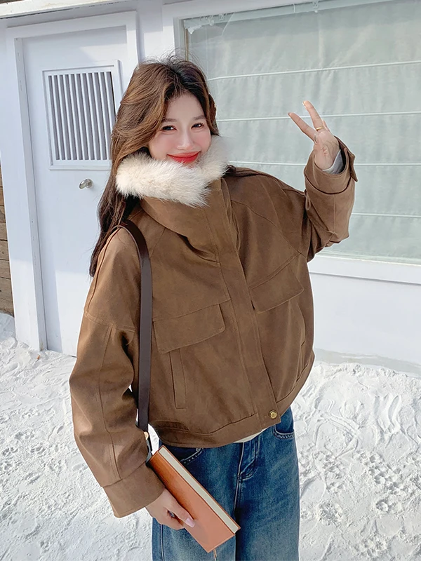 여성용 오르트 파카 슬레 다운 자켓 화이트 듀 페더 라지 퍼 칼라 따뜻한 패셔너블 겨울 아우터웨어 2025 신상품