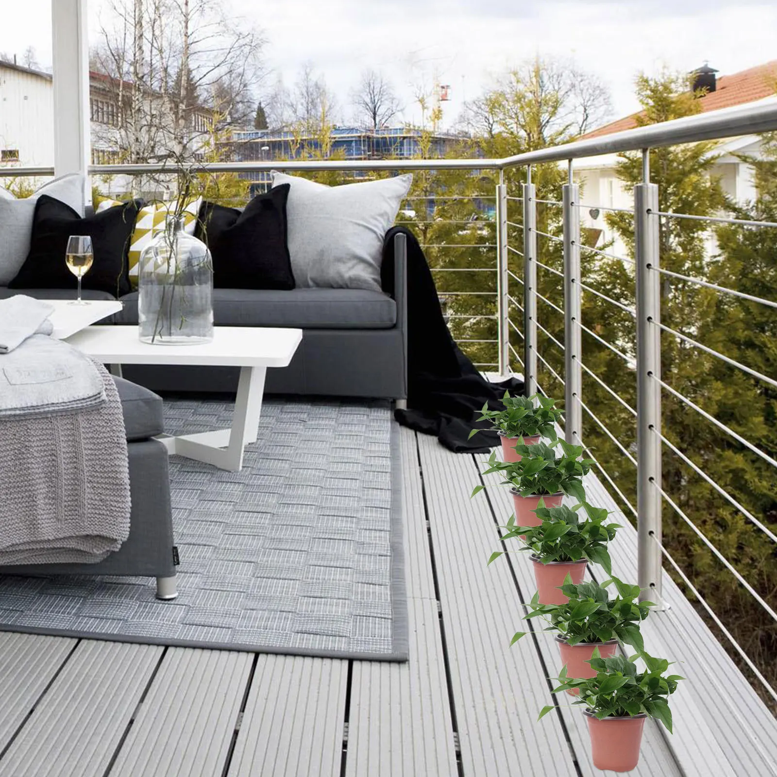 

10Pcs Flexible Soft Plastic Nursery Pots for Home Decoration and Gardening Excellent Breathability with Drainage Holes Starter