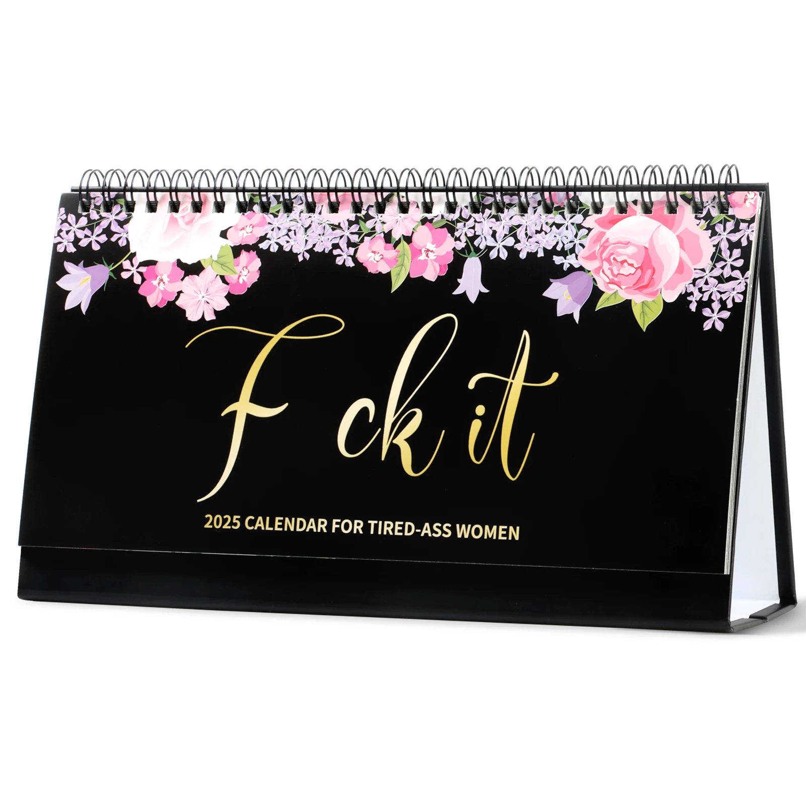 2025 Creative Flower Design Desk Calendar Working Diary Planner for Office Supplies Home School Decoration Planning Calendar