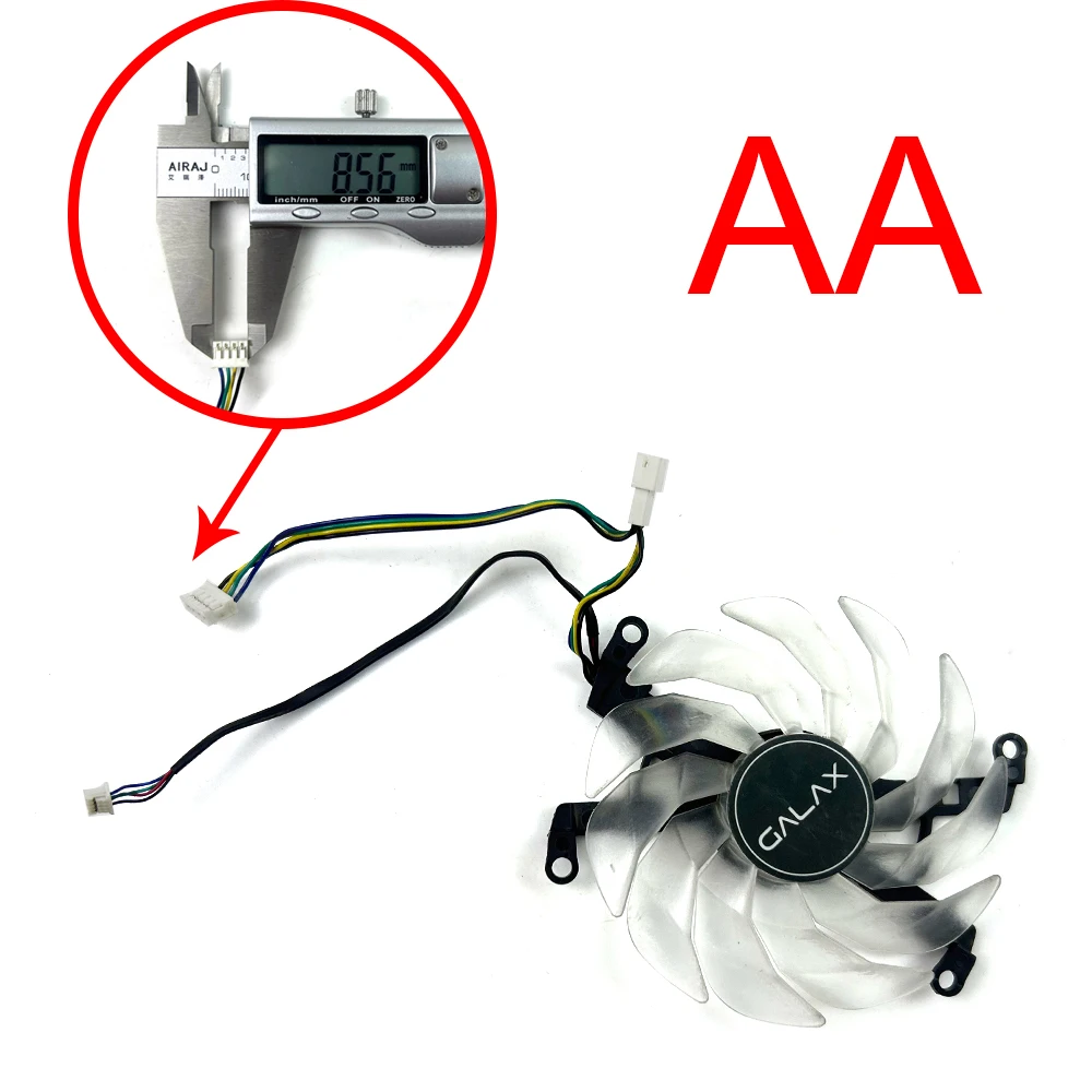 Lüfter 90 mm 4-polig für KFA2 GALAX GeForce RTX 3060 3070 3080 Ti SG (1-Klick-OC-Funktion) Grafikkarten-Kühlerlüfter