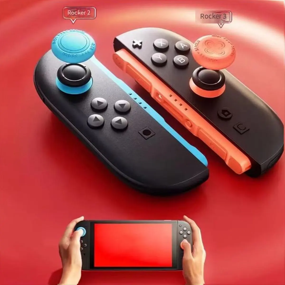 6Pcs Silicone Thumb Stick Grips Caps for Switch 2 , Button Cover for Switch 2 Protection Accessory