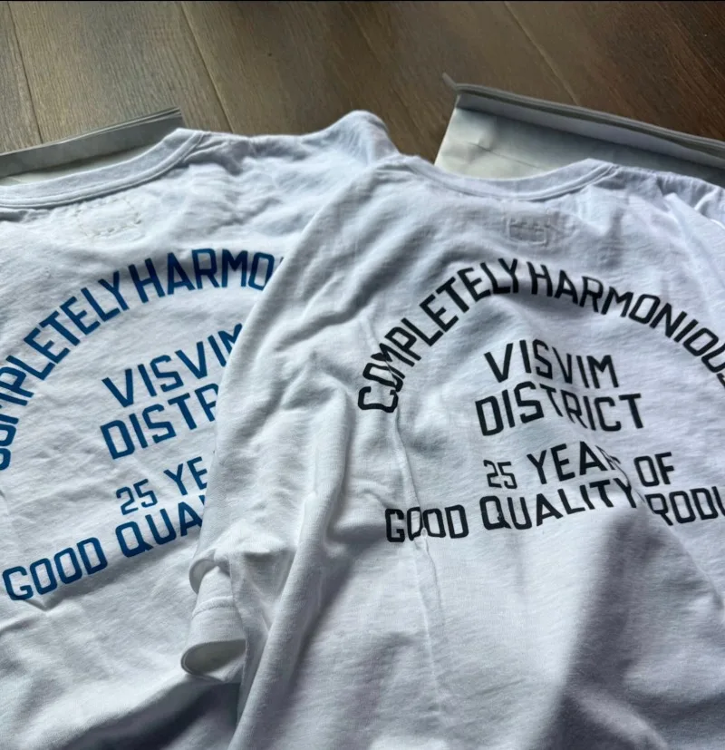 VISVIM WMV 26S KOFU JUMBO TEE DISTRICT-limited print short-sleeved T-shirt