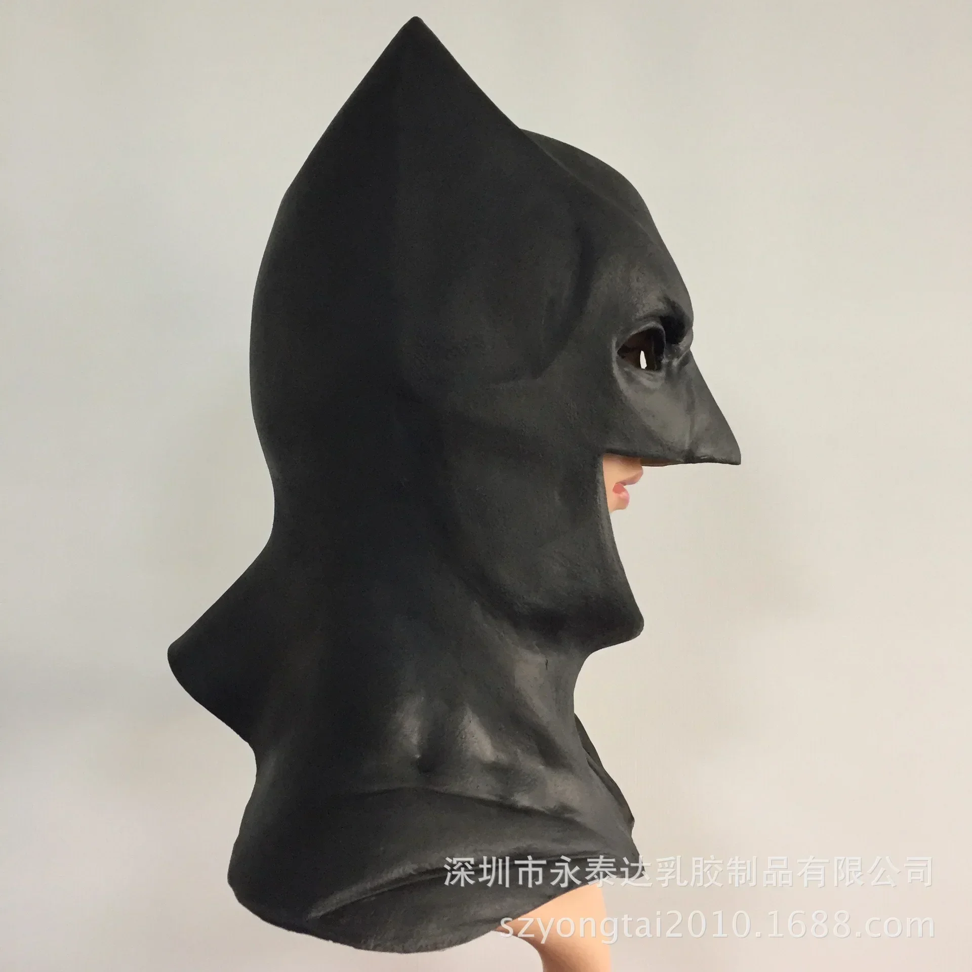 Pipistrelli casco integrale The Bruce Wayne Joker maschere Cosplay maschera in lattice di PVC morbido puntelli per feste di Halloween