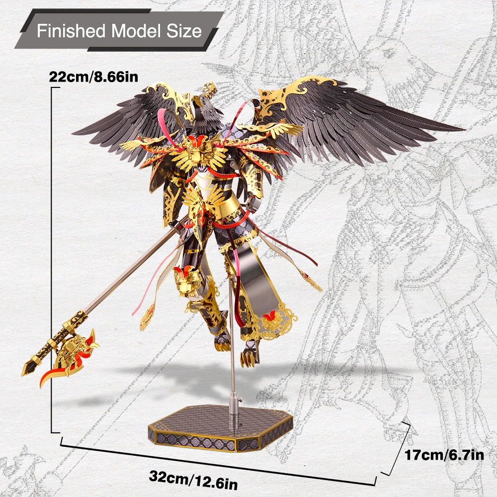 Piececool 3D Metal Puzzle Garuda Assembly Model Kits Jigsaw DIY Toys BrainTeaser Home Decoration