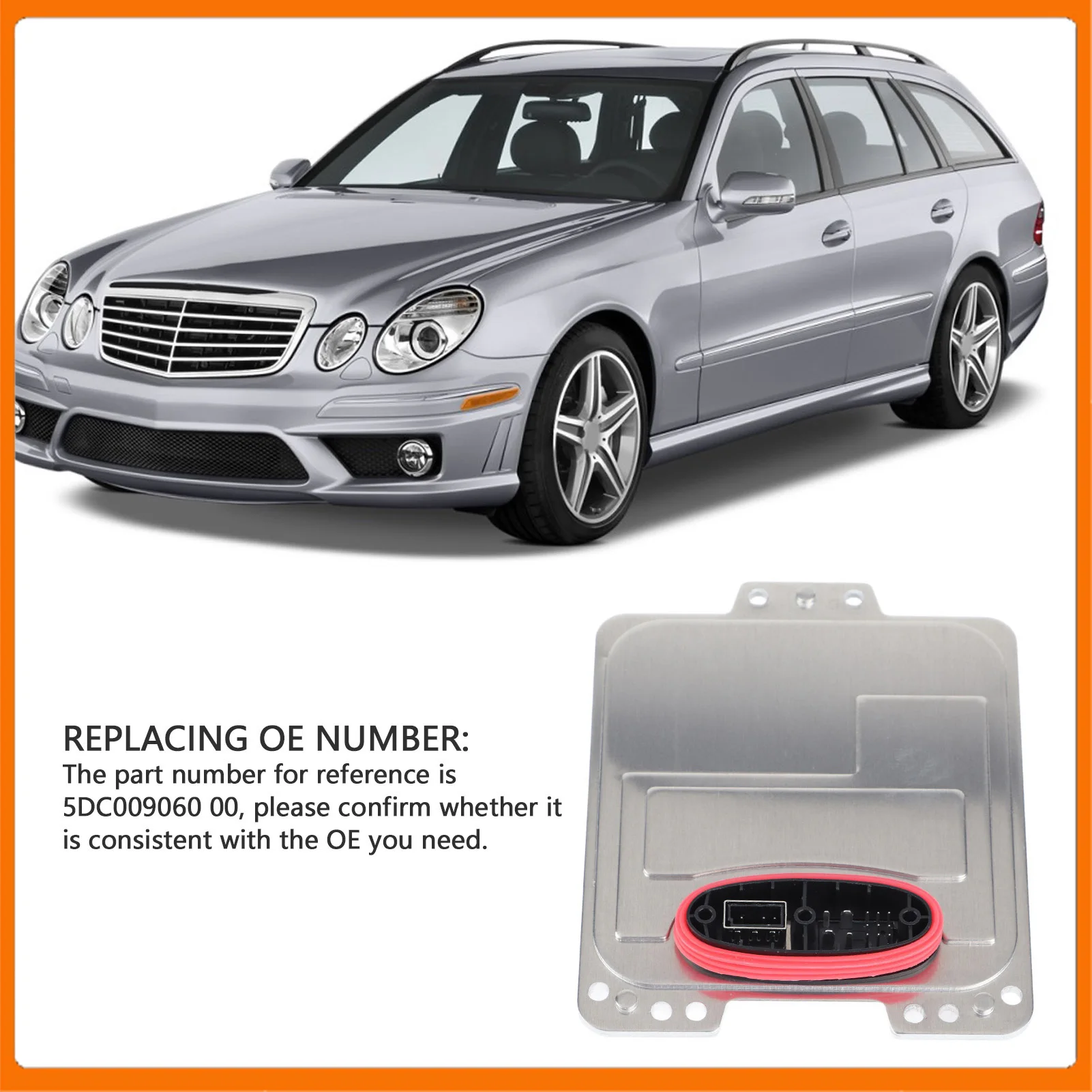 

5DC009060 00 Балласт фар HID из алюминиевого сплава 5DC009060 00 для E-Class W211 S211 D1S D1R D2S D2R Ксеноновый балласт лампы