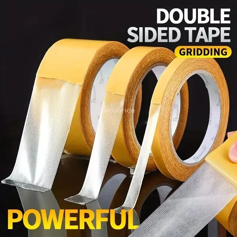 Ultra-Strong Thin Double Sided Adhesive Tape Heavy Duty Waterproof Traceless Powerful Grid Home Improvement Double Sided Tape