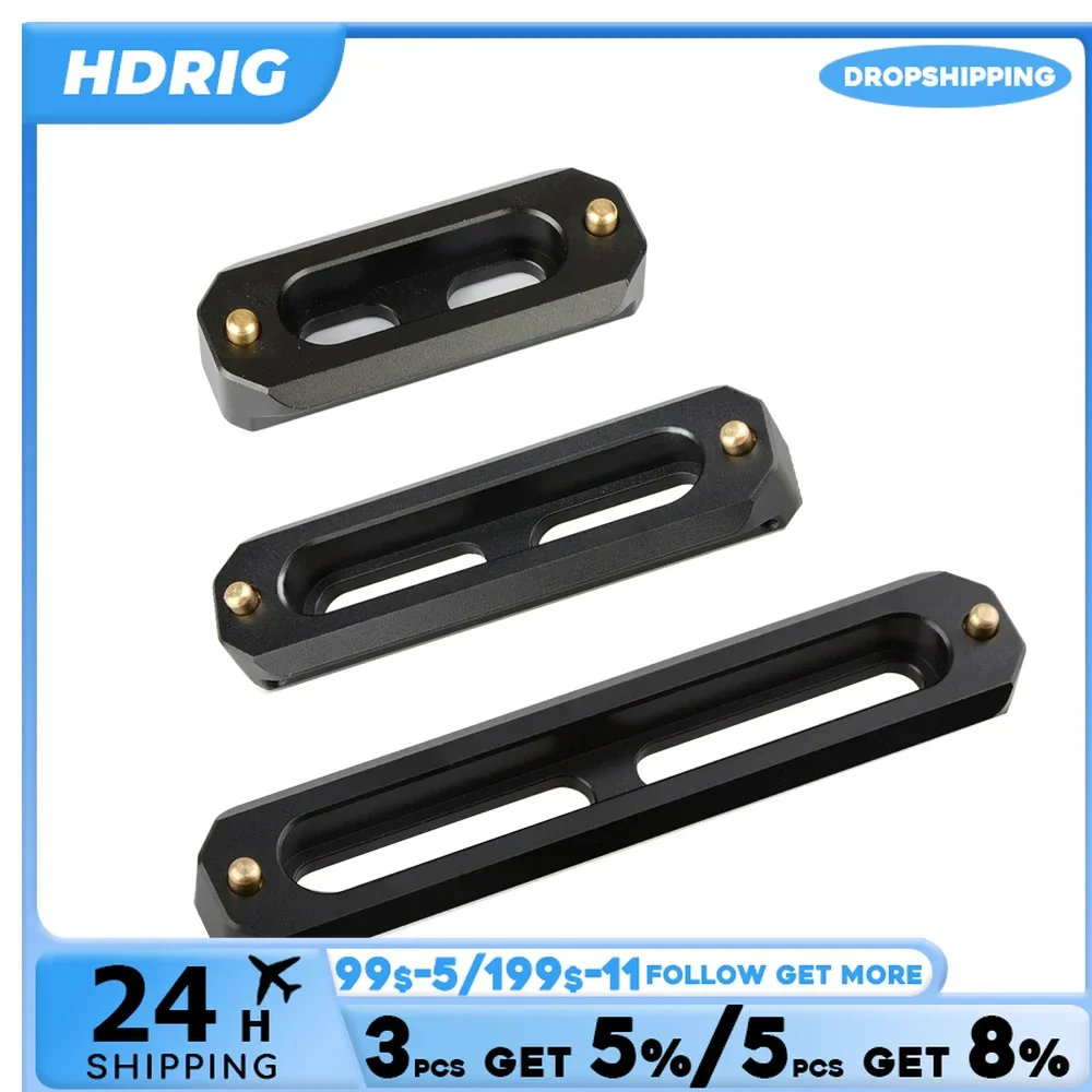 HDRIG DSLR Camera  Quick Release Safety NATO Rail Bar with 1/4\'\' Screws For NATO Handle EVF Attach