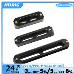 HDRIG DSLR Camera  Quick Release Safety NATO Rail Bar with 1/4'' Screws For NATO Handle EVF Attach