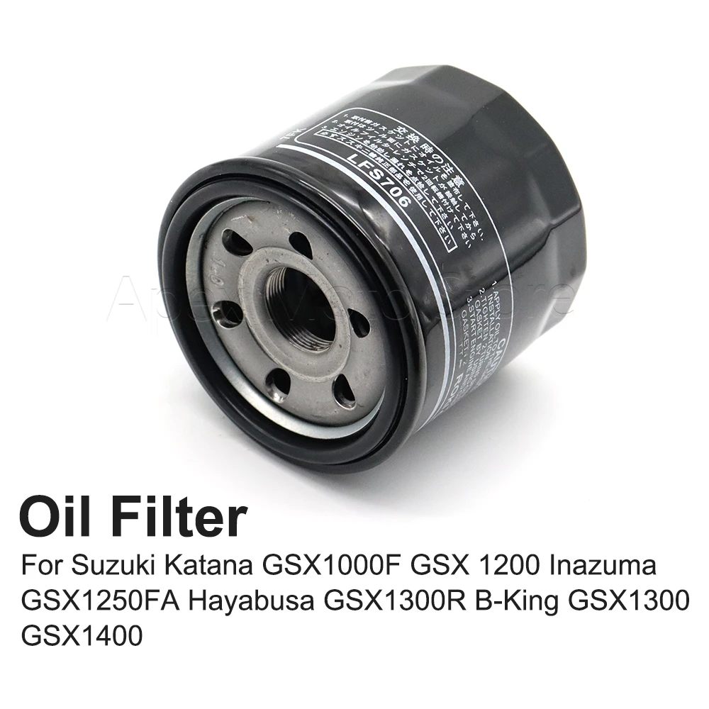 

Motorcycle Accessories Oil Filter For Suzuki Katana GSX1000F GSX 1200 Inazuma GSX1250FA Hayabusa GSX1300R B-King GSX1300 GSX1400