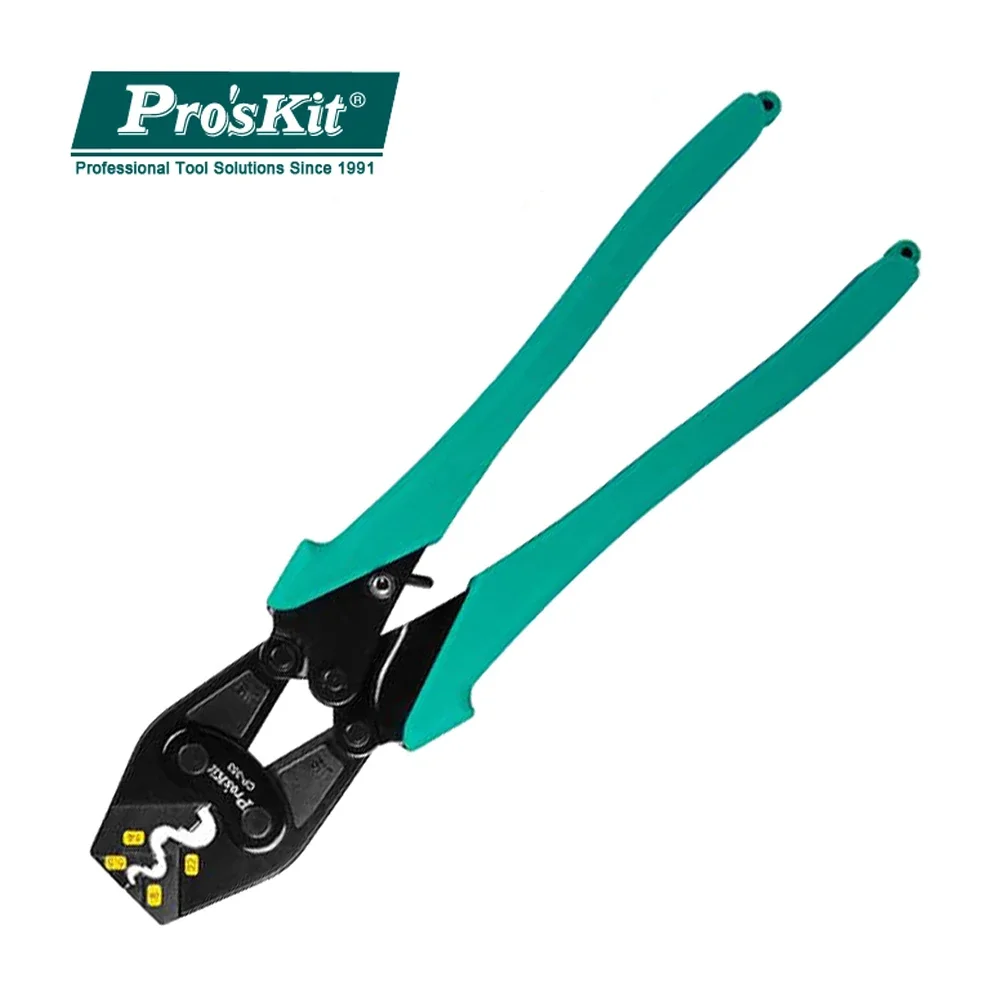 Pro'sKit Multitool Wire Crimper Pliers Tools Engineering Ratchet Terminal Crimping Tools 5.5-22mm2 Ferrule Crimping Tool Cord