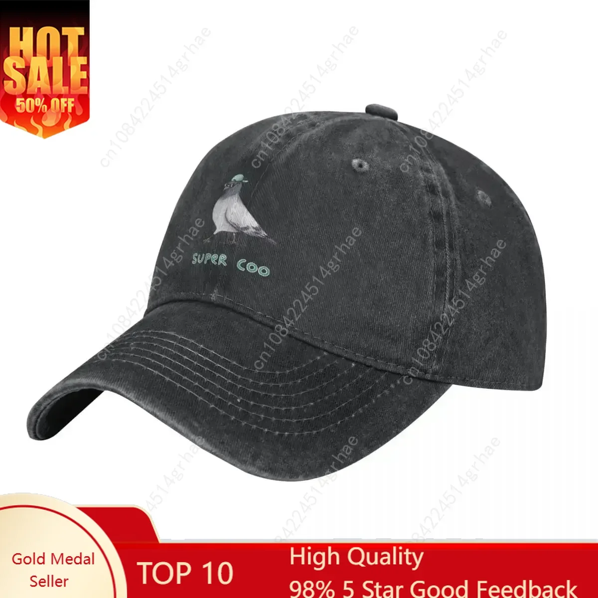 

Super Coo Baseball Cap Pigeon Logo Sports Trucker Hat Spring Breathable Unisex Stylish Casual Cap