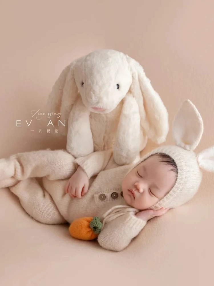 Newborn Photography Outfit Little Rabbit Bodysuit 1 Month Baby Clothing Winter Baby Clothing  Baby Boy & Girl Accessories Gifts