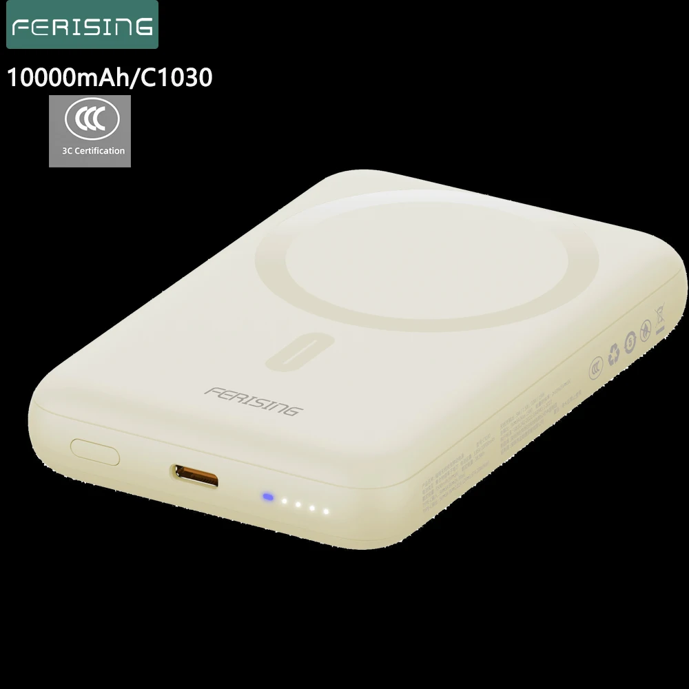 Сертифицированный CCC магнитный беспроводной внешний аккумулятор емкостью 10000 мАч, быстрая зарядка 15 Вт для iPhone, Samsung, Xiaomi, портативное зарядное устройство Сертифицированный CCC магнитный беспроводной внешний аккумулятор емкостью 10000 мАч, быстрая зарядка 15 Вт для iPhone, Samsung, Xiaomi, портативное зарядное устройство