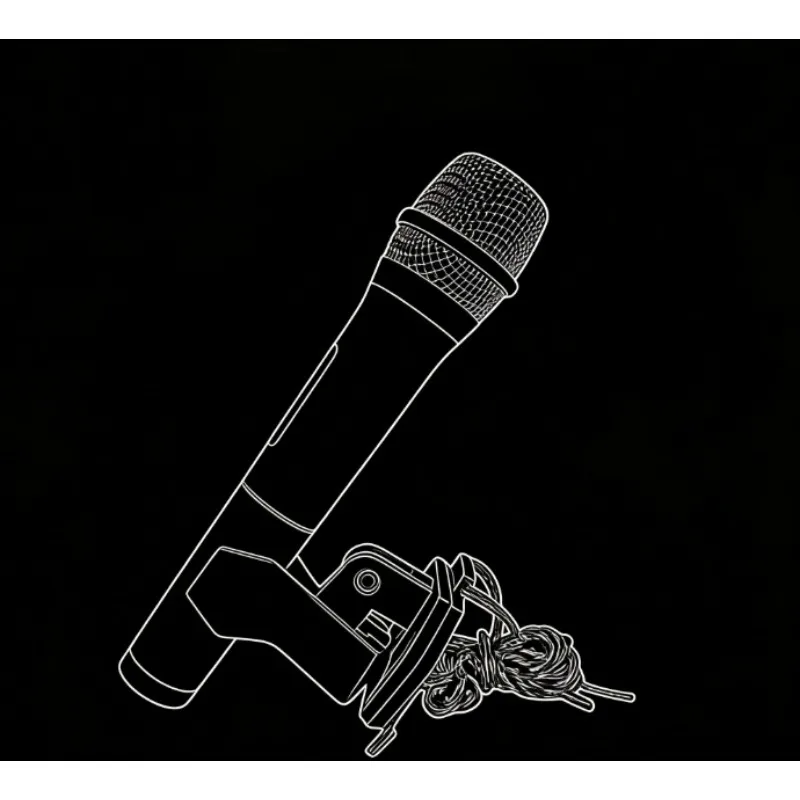 

Невидимый держатель для микрофона на шею, фокусы, поддержка микрофона без помощи рук для фокусников, уличная магия, реквизит, аксессуары