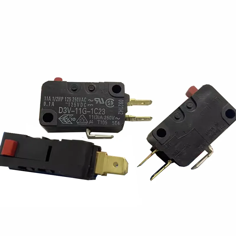Original genuine D3V-11G-1C23 Small self-reset pin button travel limit microswitch 11A
