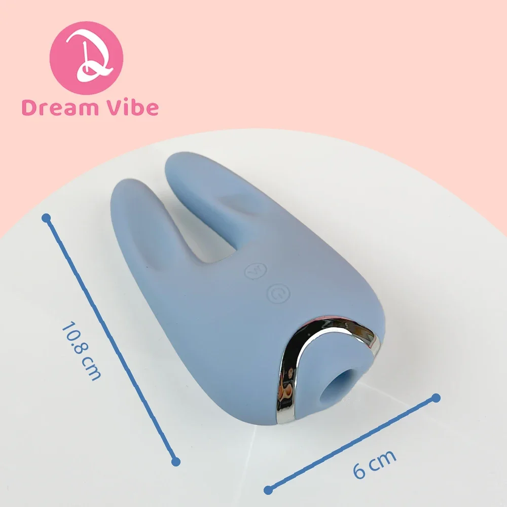 الأزرق الأرنب هزاز المحركات المزدوجة شفط هادئ والاهتزاز قوية البظر مدلك للنساء لعبة الجنس الشعبية للفتيات #3