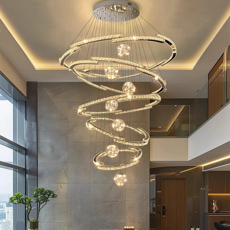 Nordic Home Decor Dining Room Pendant Crystal Lights Indoor Lighting Ceiling Lamp Hanging Light Chandelier Lamps For Living Room