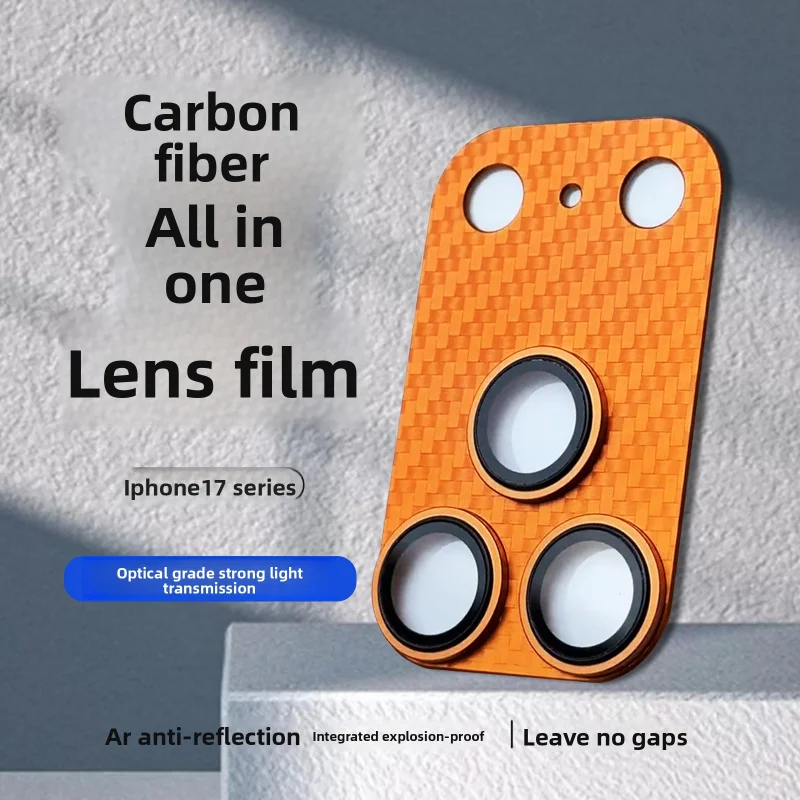 

Suitable for iPhone 17 carbon fiber lens film armor 3D integrated protective film 17Air Apple 17promax