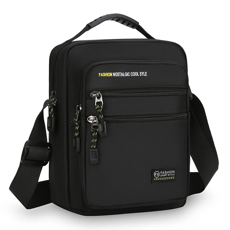 Men's Large Capacity Crossbody Bag - Fashion Multi-Pocket Shoulder Sling for Work & Travel (Business Casual Messenger Bag)