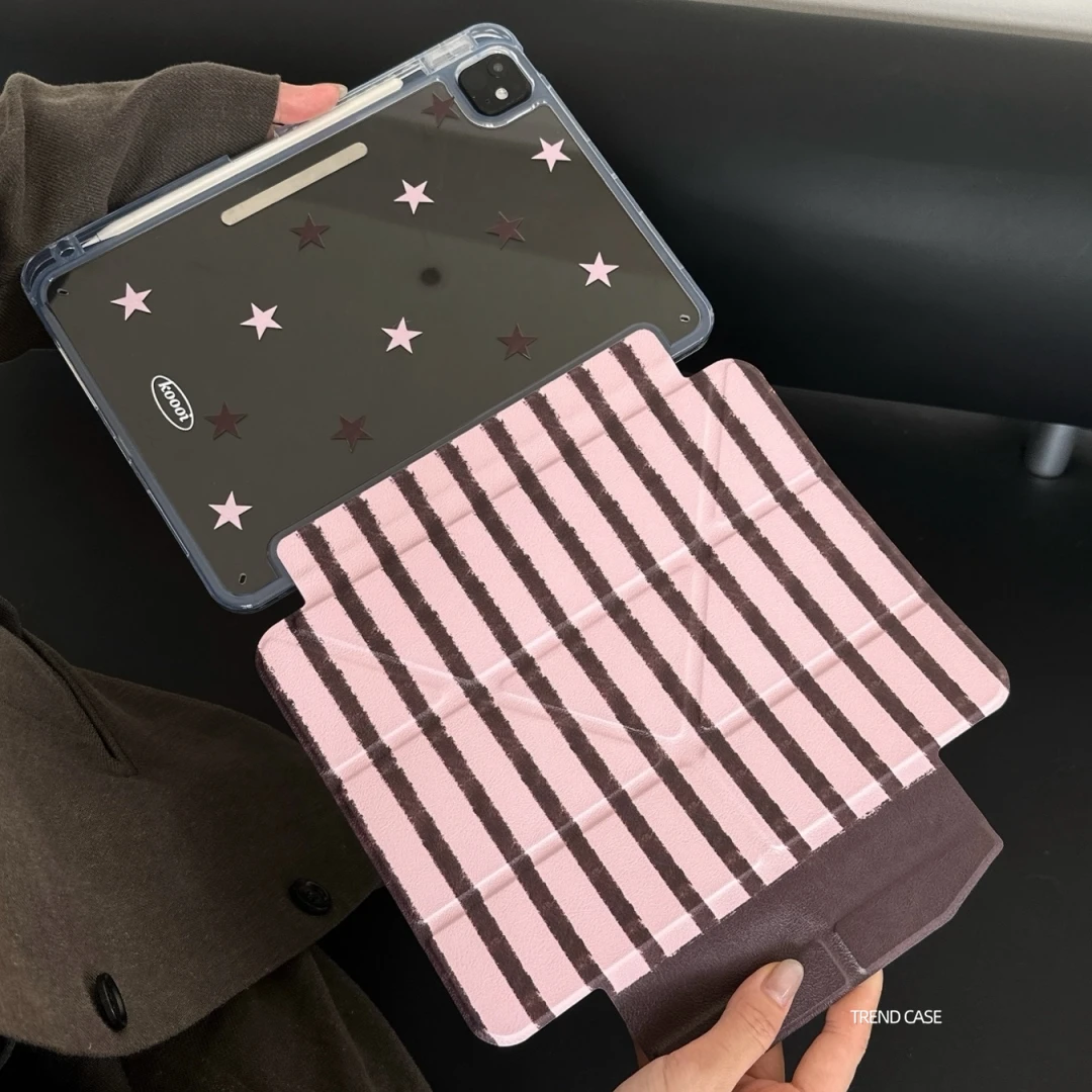 

For 2025 iPad Air 11 Case iPad 10th Generation 11th A16 9th Cover Gen iPad Pro11 4 5 10.9in 12.9 M2 M3 M4 Pencil Holder Case