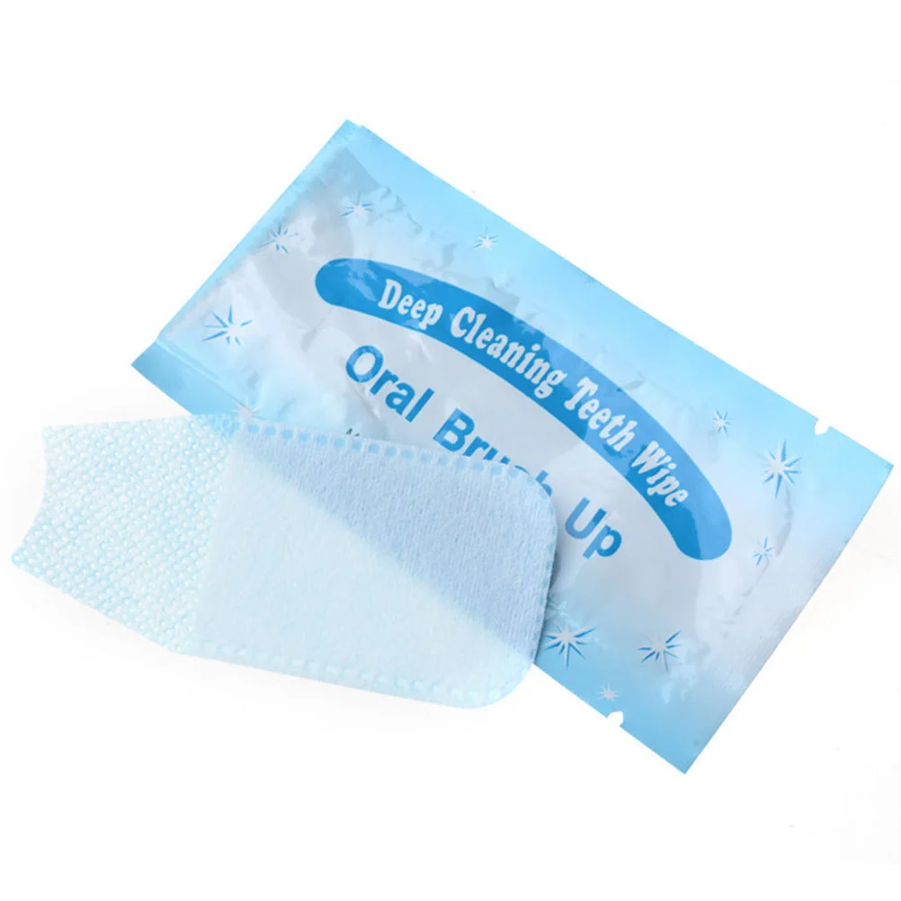 20pcs Disposable Finger Stalls Toothbrush Gauze Dental Finger Brush Oral Cleaning Wipes