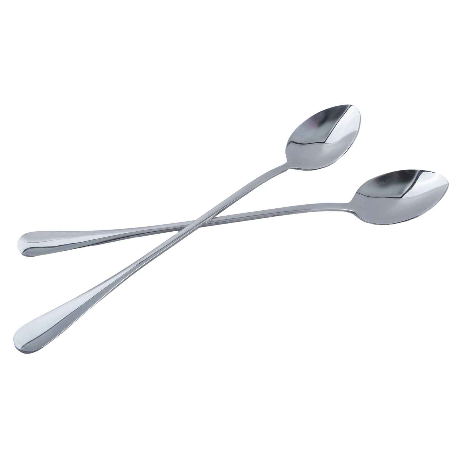 6PCS Household 304 Stainless Steel Ice Tea Milkshake Coffee Multi-Purpose Spoon For Picnic Kitchen Accessories Bar Tools