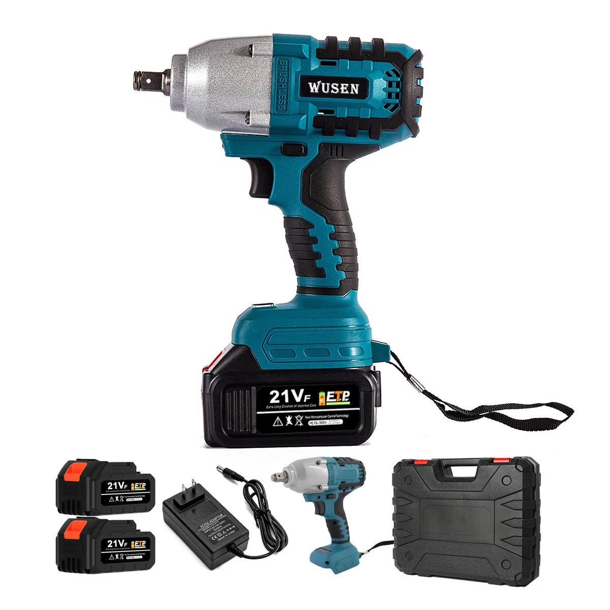 

600NM Drill Set Impact Wrench Combo Power Tools Kits High Torque Battery Cordless Impact Wrench 1/2 for Hot Sell