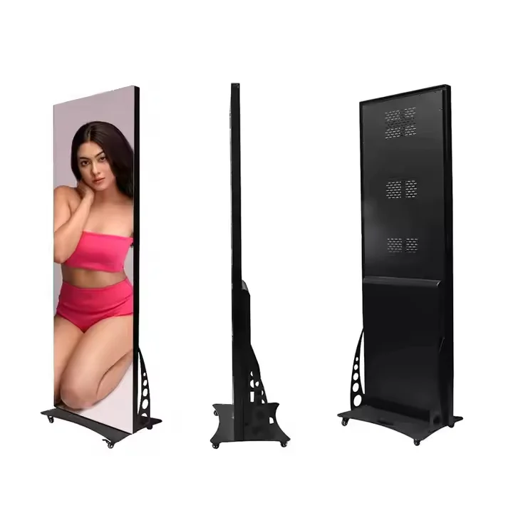 Pantalla Led de póster Digital para exteriores y interiores, pantalla Led P1.8 P2 P2.5 P3 4g Wifi Usb, póster de espejo móvil, pantalla Led