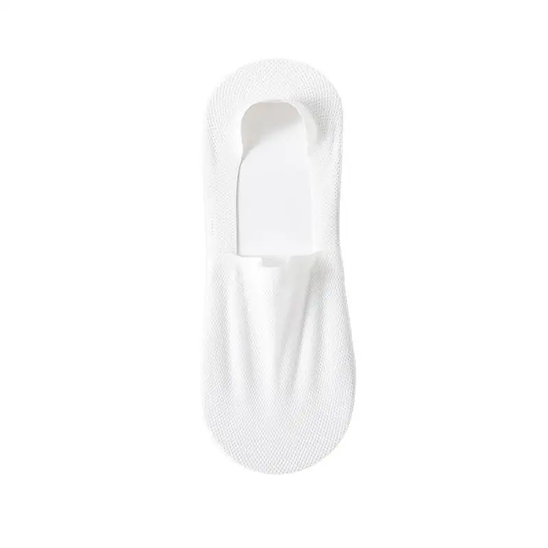 4 Paar Herren-Bootssocken, dünn, atmungsaktiv, weich, lässig, sommerlich, unsichtbare Socken, hochwertige, einfarbige, rutschfeste, niedrig geschnittene Socken. – Detail 7