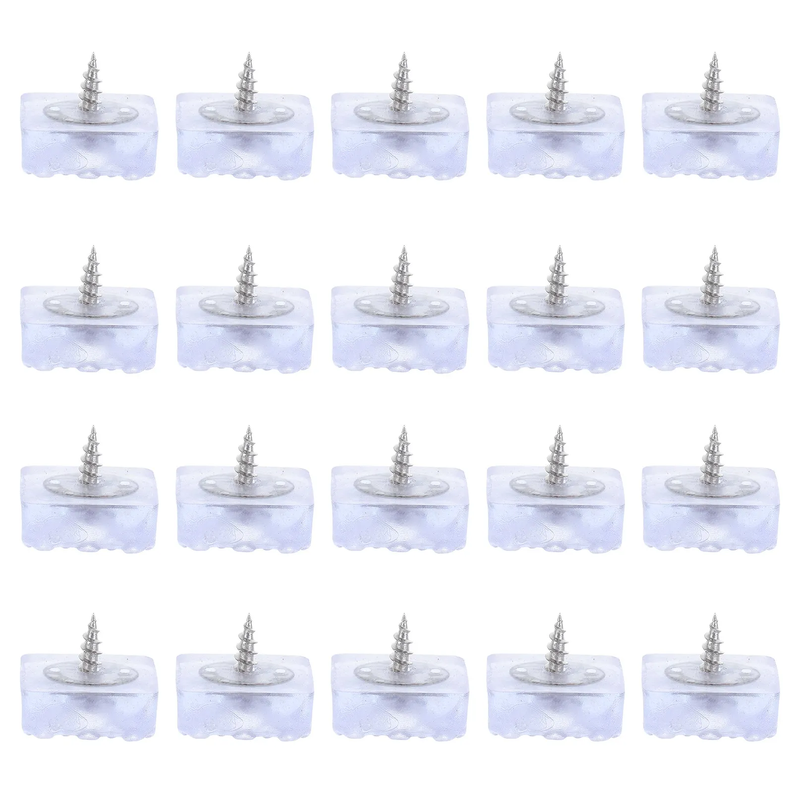 

20 шт. противоскользящих резиновых накладок для ножек мебели, маленькие нескользящие опоры на винтах для стульев, столов, защиты мебели