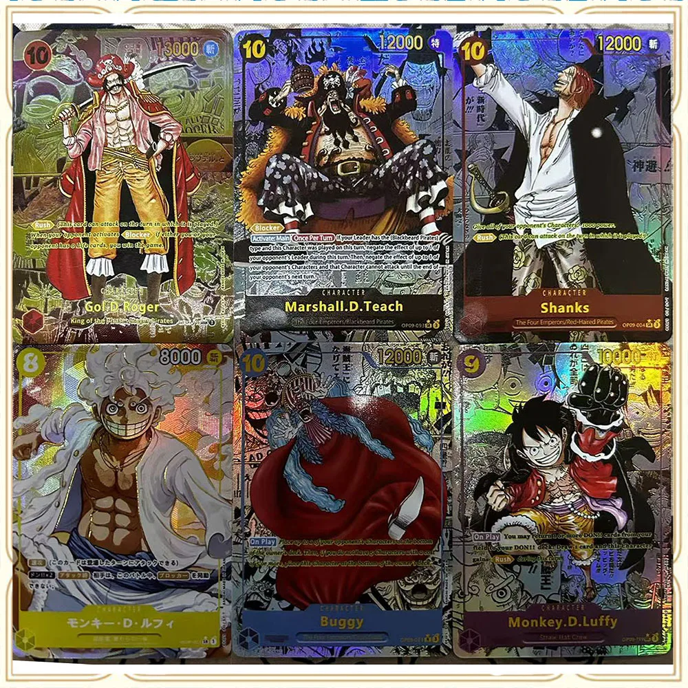 Anime One Piece DIY ACG Premium Collectible Card Boy Games Toys Christmas Birthday Gifts Board Game Buggy Monkey D Luffy English