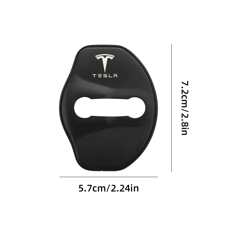 High-quality Matte Car door lock cover Auto Emblems Case For Tesla model 3 model X Y style Roadster Accessories