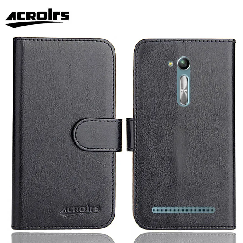 Capa ASUS ZenFone Go ZB500KL de 5 polegadas, 6 cores, couro ultrafino, capa protetora especial para telefone, carteira para cartão de crédito