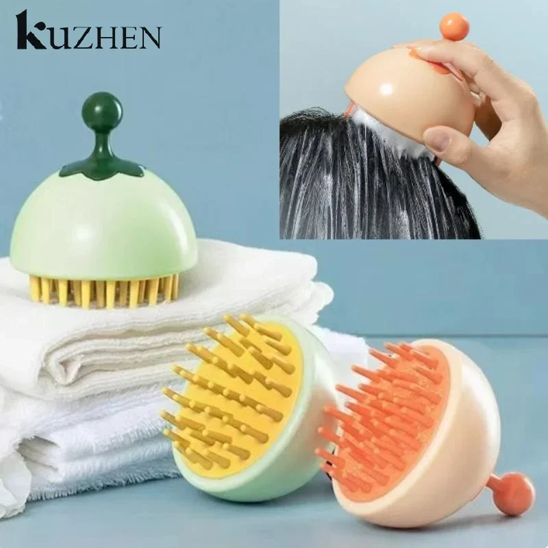

Silicone Shampoo Scalp Hair Massager Comb Bath Cleansing Exfoliator Brush Shampoo Massager Scalp Acupuncture Point Massage Brush