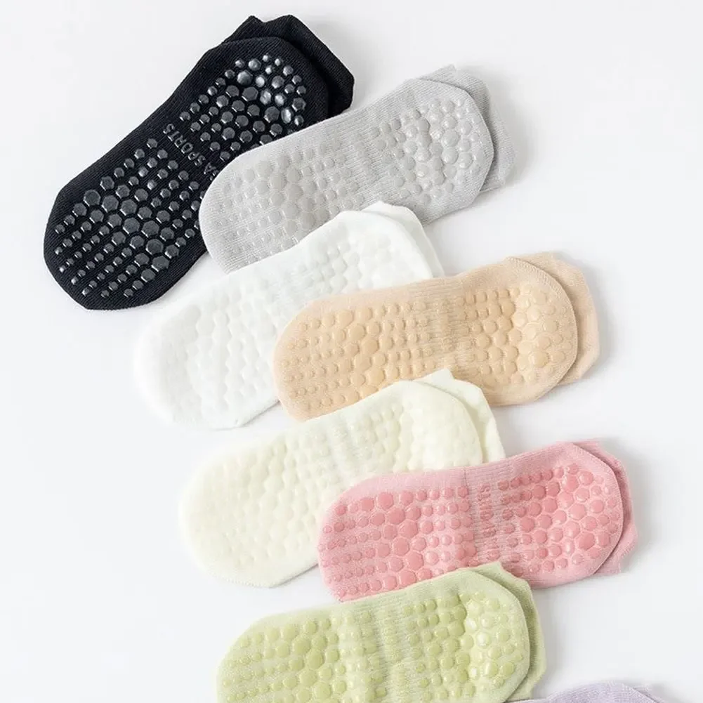 

Сетчатые дышащие носки для йоги, женские хлопковые короткие носки с низким вырезом для тренажерного зала, фитнеса, танцев, спортивные носки, профессиональные нескользящие напольные носки для пилатеса