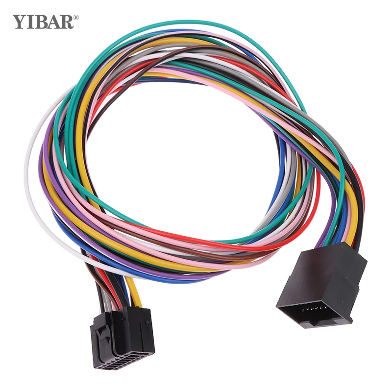 

16 Pin Universal Car Stereo Radio ISO Wire Harness Kits Power Speak ACC Extension 60cm Adapter Cable For Android Player