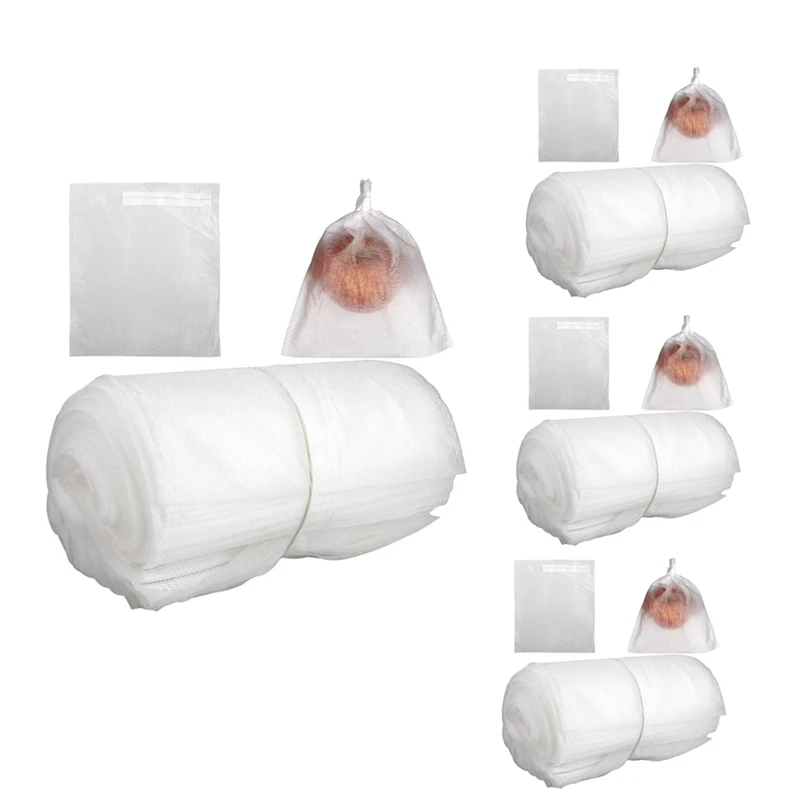 

LJL-400PCS Garden Plant Fruit Cover Protect Net Mesh Bag Against Insect Bird Pest