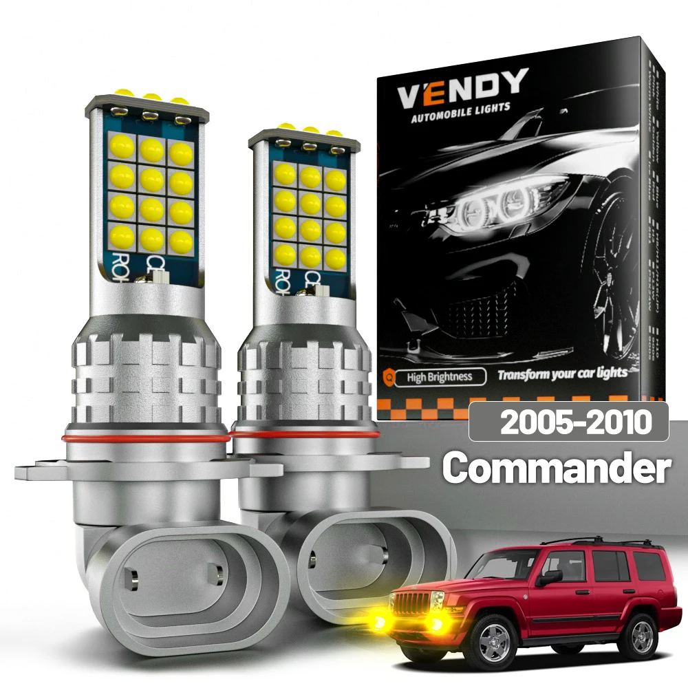 

2pcs LED Fog Light For Jeep Commander XK XH 2005-2010 2006 2007 2008 2009 Canbus Accessories