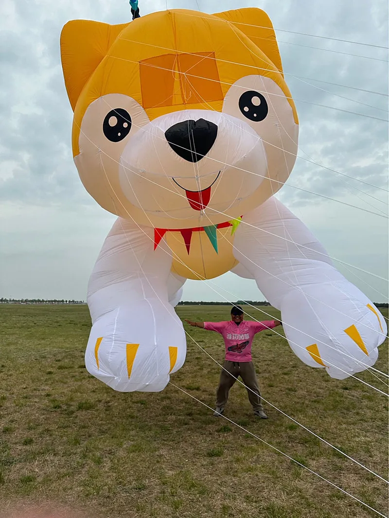 Free shipping dog kites pendant flying snake child flying deer inflatable kite professional paragliding power kite weather vane