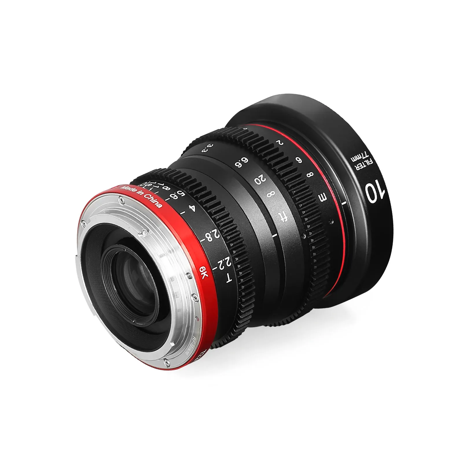 Meike 10mm T2.2 Large Aperture Manual Focus Low Distortion APS-C S35 Format Mini Prime Cine Lens