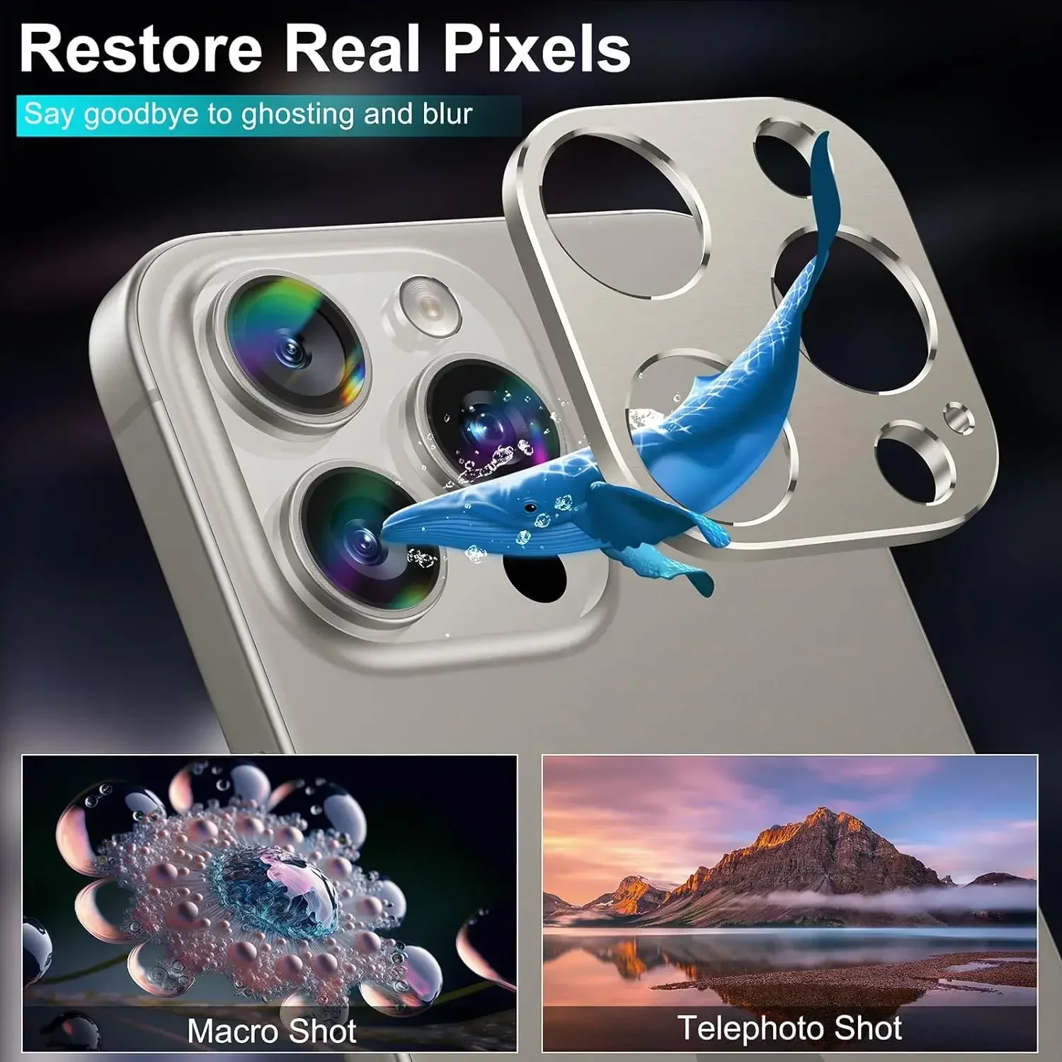 Protezione per obiettivo fotocamera in metallo grigio per IPhone 16 17 Pro Max 14 13 Pro Max 13 Mini 17Pro Accessori di copertura protettiva