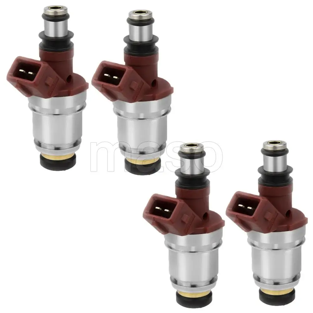 

4Pcs Car Fuel Injector For Nissan Pickup D21 2.4L I4 1990 1991 1992 1993 1994 1995 16600-86G10 1660086G10 16600-86G00 1660086G00