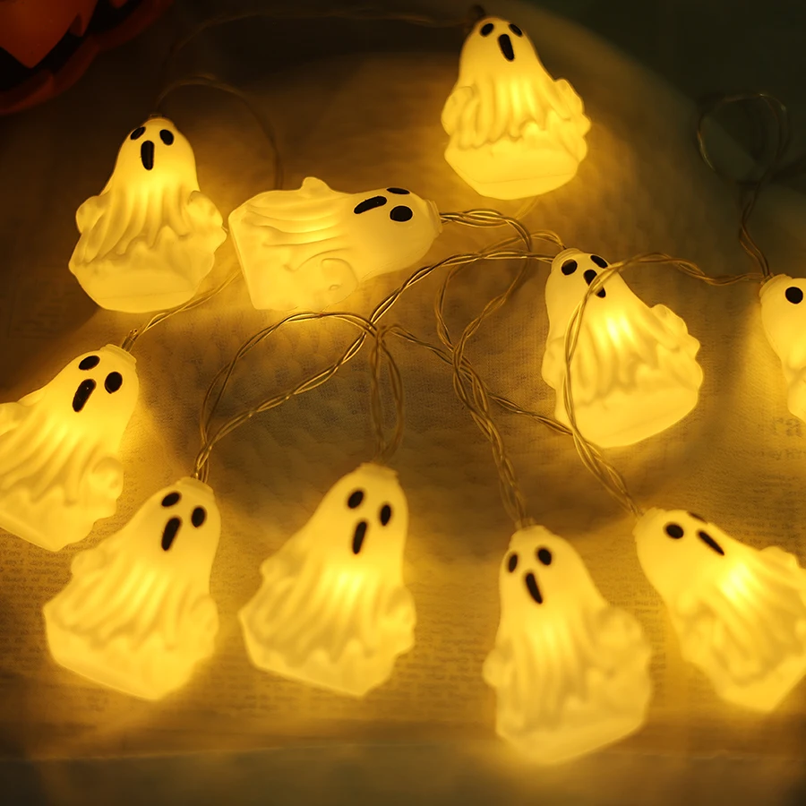 Cross border Halloween LED light string ghost festival ghost atmosphere decorative lights courtyard indoor festival lights