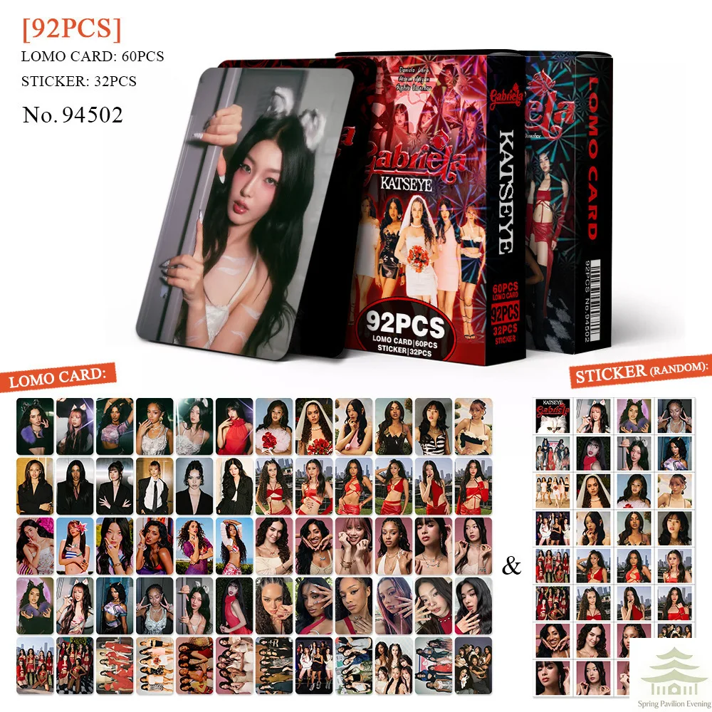 92pcs Kpop KATSEYE CHAOS Album Cards Stickers Daniela Lara Megan Fashion Concept Photo Session DIY Stickers Gifts For Followers image 6