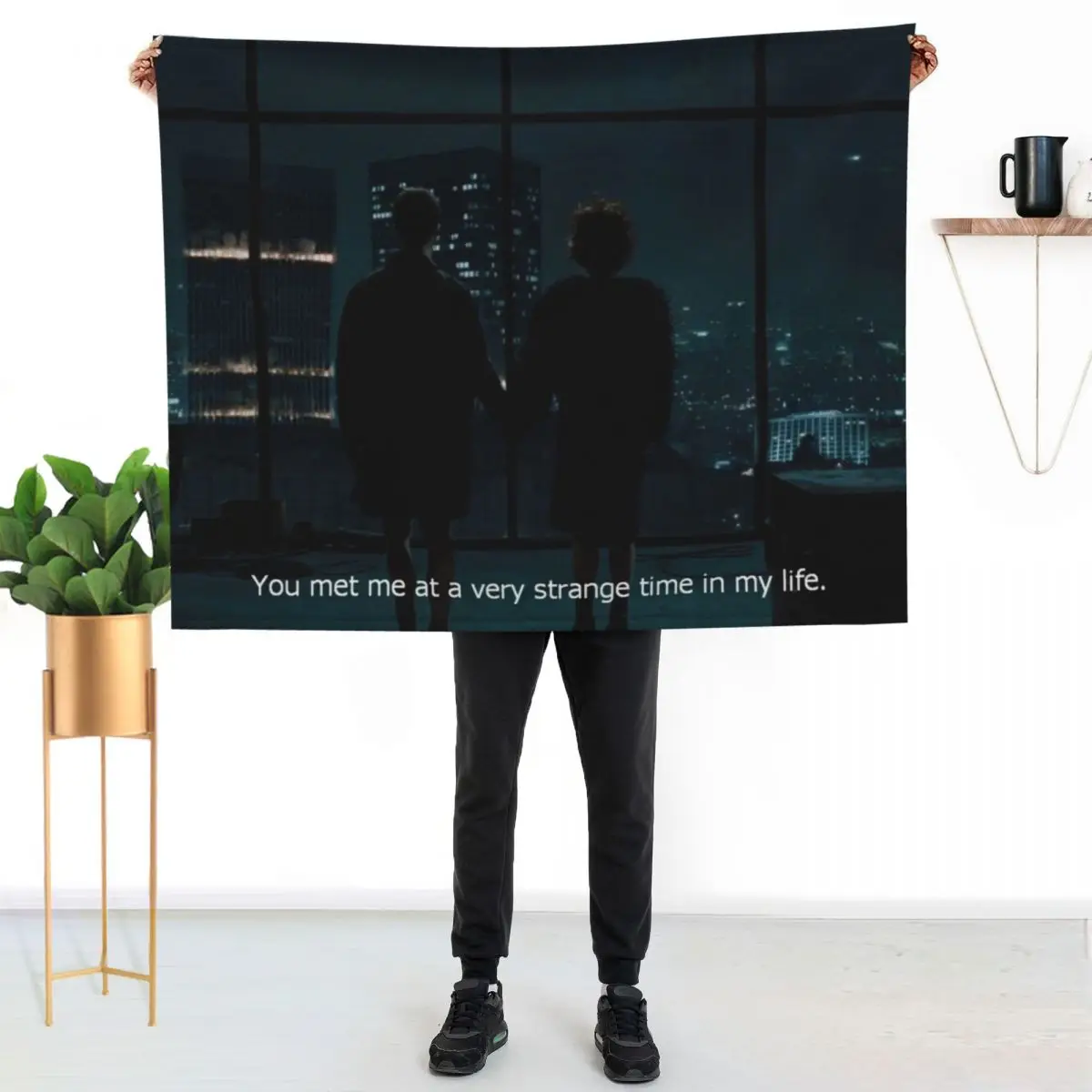 Fight Club Building Explosion Throw Blanket Luxury Brand Single For Decorative Sofa manga Heavy Luxury Thicken Blankets