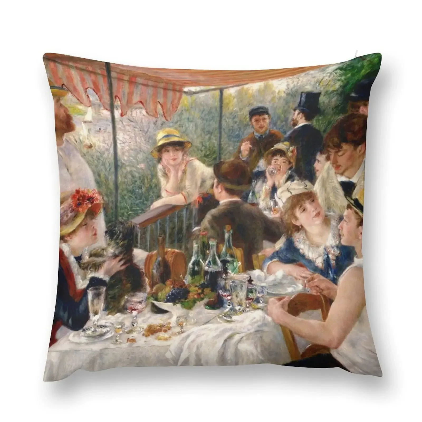 Auguste Renoir - Luncheon of the Boating Party Throw Pillow Pillowcases Cushion Covers Sofa pillow pillowcase pillow