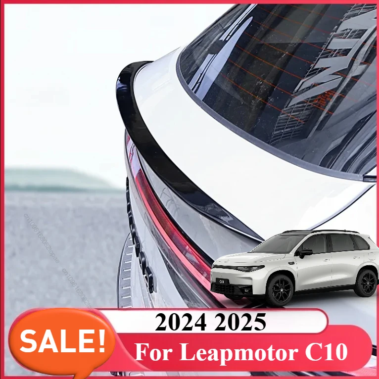 

For Leapmotor C10 2024 2025 Car Modification Rear Wing Trunk Door Spoiler Blackened Sport Tail Wing Car Accessories